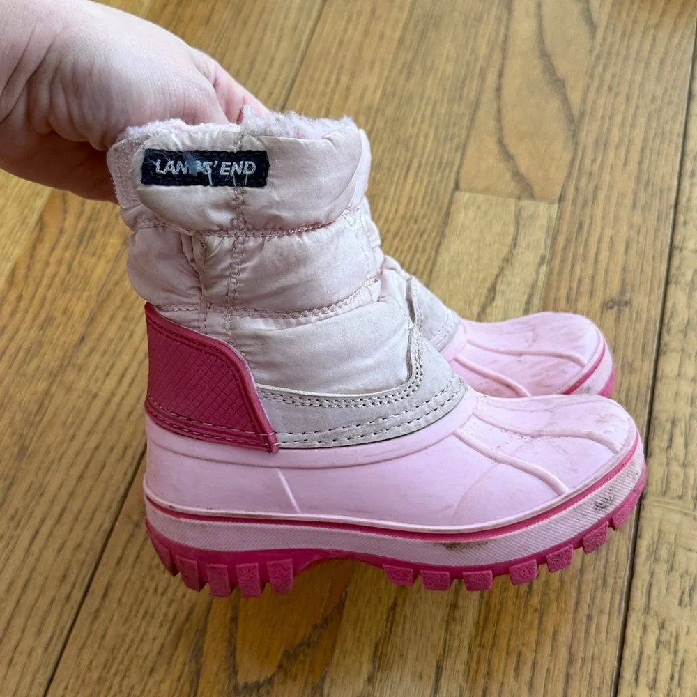 Lands End Toddler Insulated Waterproof Snow Boots size 7